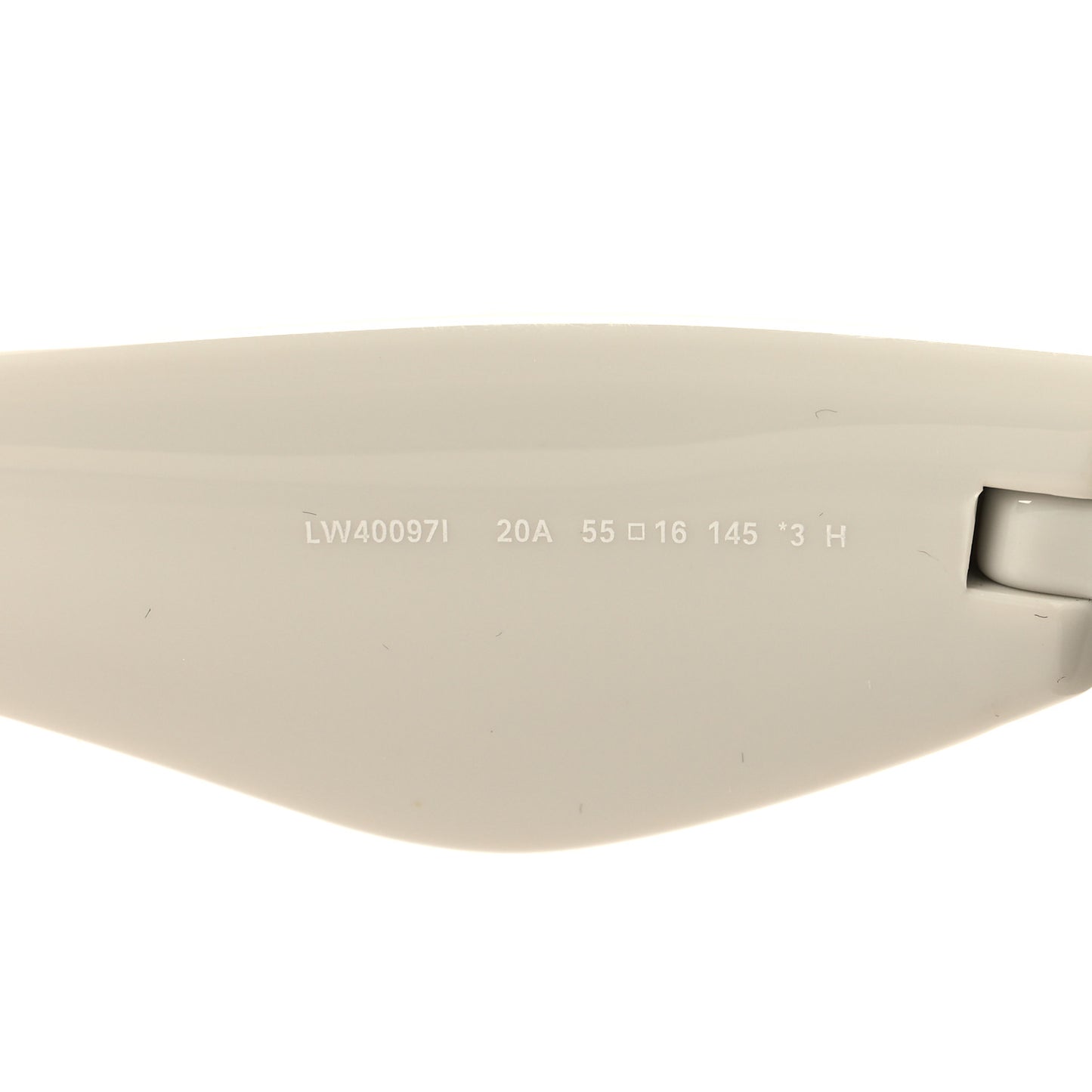 Acetate Inflated Cat-Eye Sunglasses LW40097I White