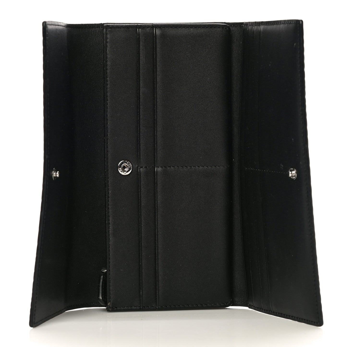 Visetos Large Tri-Fold Flap Wallet Black