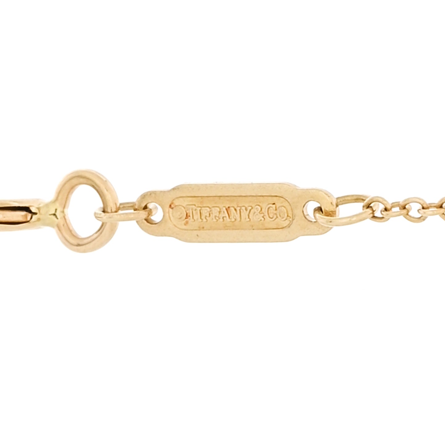 18K Yellow Gold Small T Smile Pendant Necklace