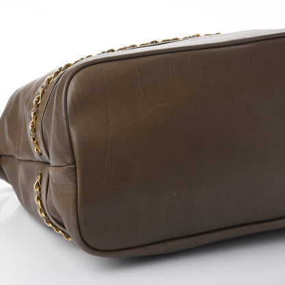 Chloe Calfskin Medium Kira Bowler Tote Khaki 14 of 16