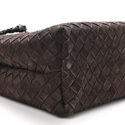 Bottega Veneta Suede Intrecciato Medium Andiamo Shoulder Bag Fondant 8 of 9