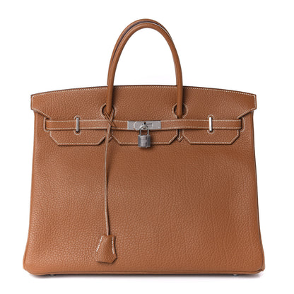Hermes Fjord Birkin 40 Gold 1 of 34