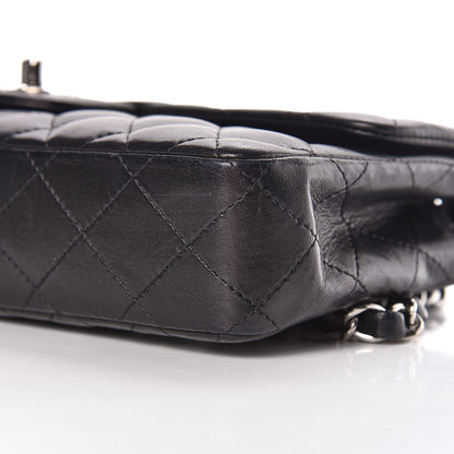 Chanel Lambskin Quilted East West Flap Black 12 of 12