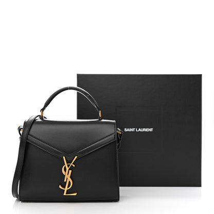 Saint Laurent Calfskin Mini Classic Monogram Cassandra Top Handle Black 12 of 12