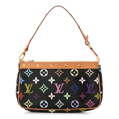 Louis Vuitton Monogram Multicolor Pochette Accessories Black 1 of 13