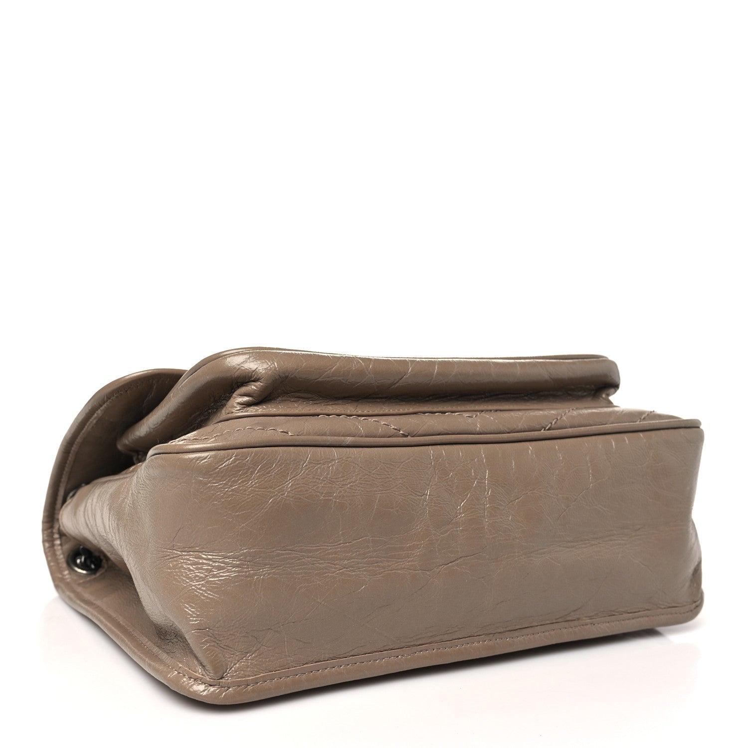 Saint Laurent Crinkled Calfskin Matelasse Monogram Medium Niki Chain Satchel Light Taupe 4 of 10