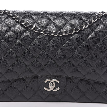 Chanel Caviar Quilted Maxi Double Flap Black 10 of 11