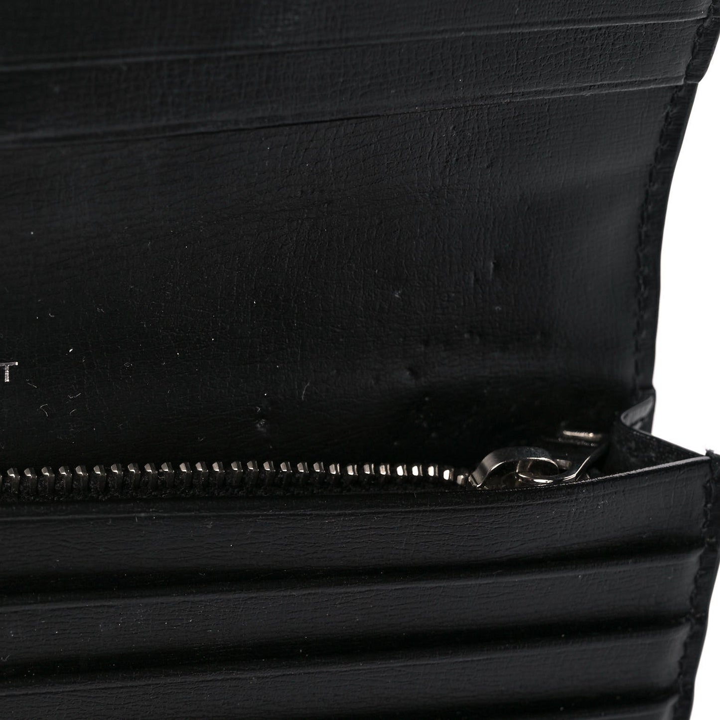 Calfskin Monogram Flap Wallet Black