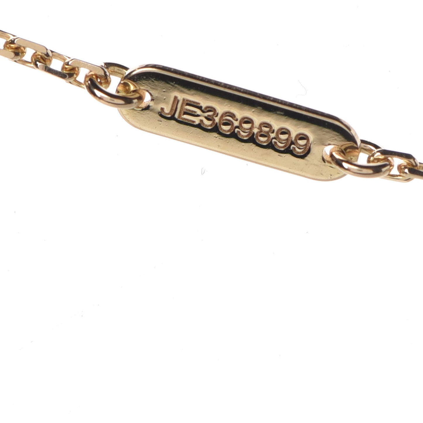 18K Yellow Gold Black Onyx Vintage Alhambra Pendant Necklace