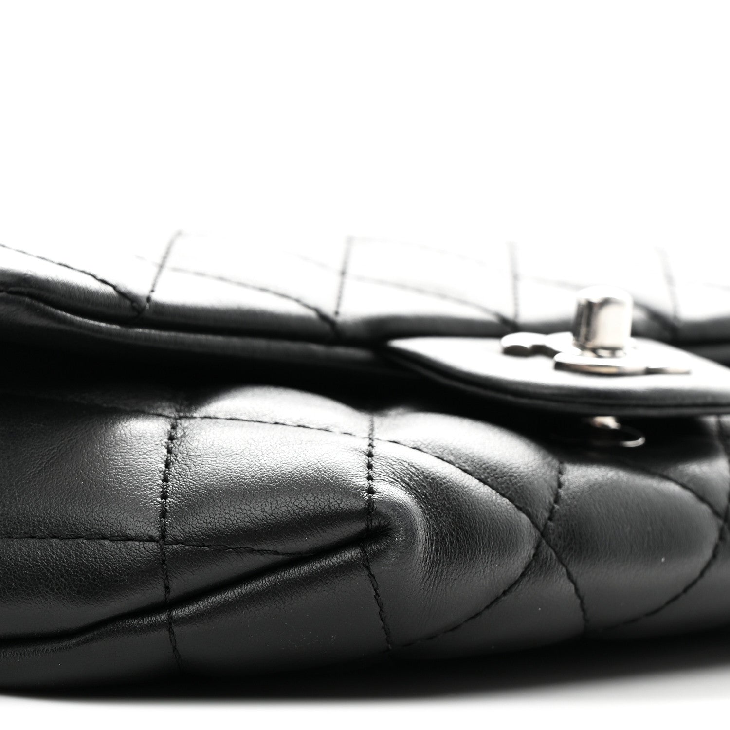 Chanel Calfskin Quilted CC Uniform Flap Belt Bag Black 10 of 11