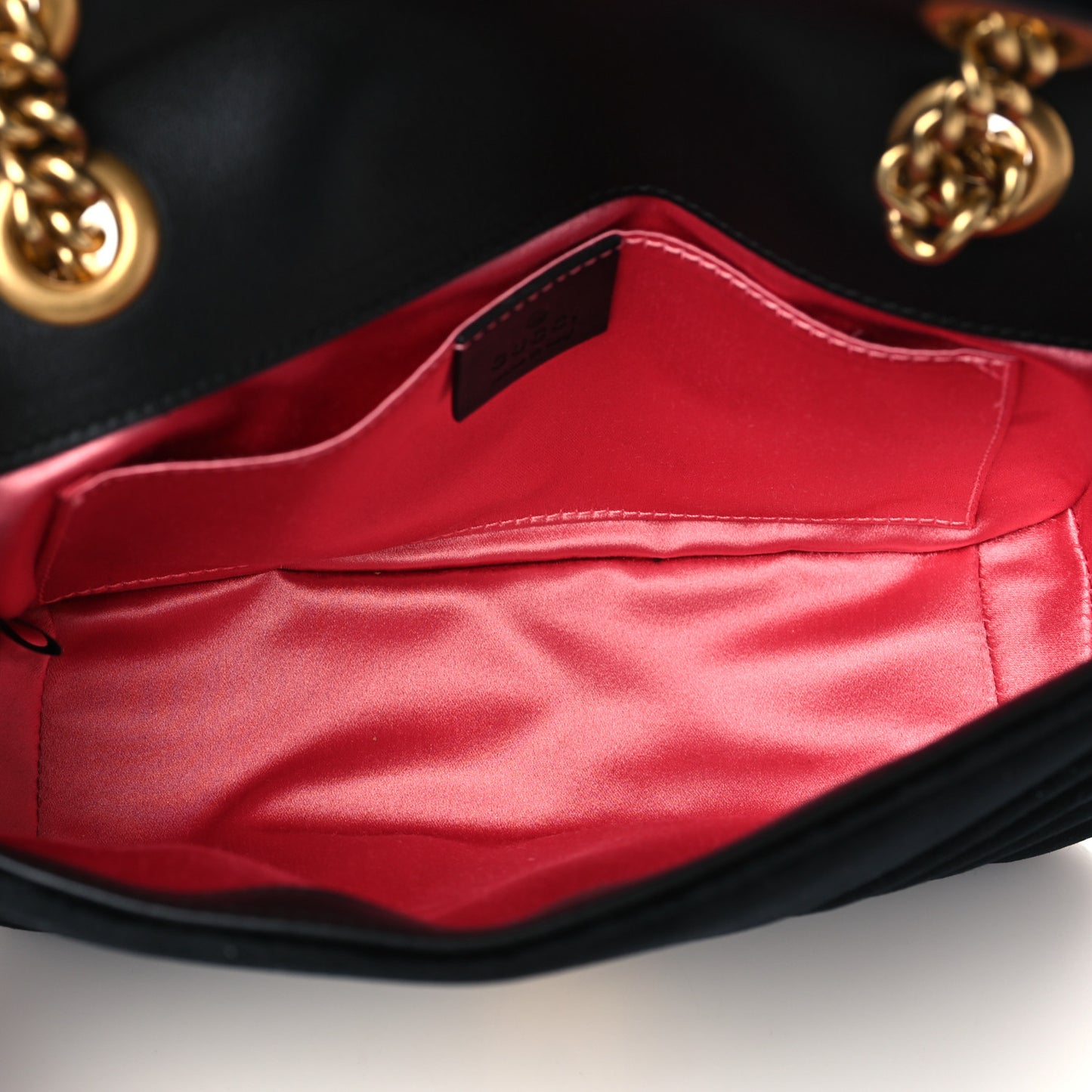 Velvet Matelasse Mini GG Marmont Shoulder Bag Black