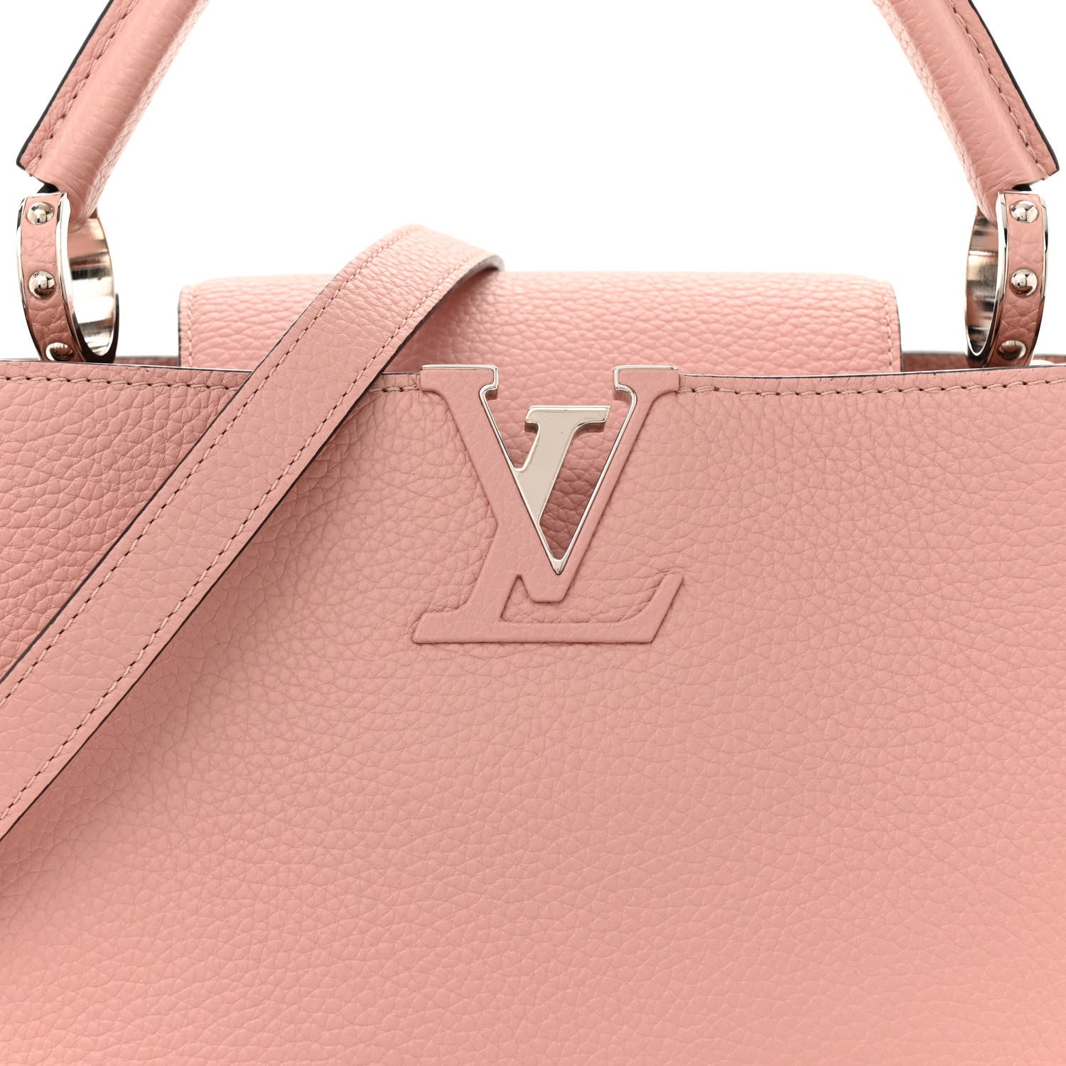 Louis Vuitton Taurillon Capucines PM Magnolia 7 of 10