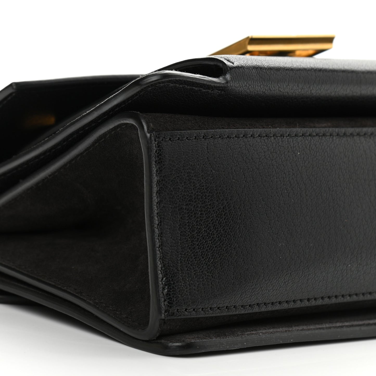 Goatskin Suede Small GV3 Shoulder Bag Black