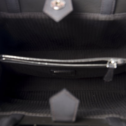 Fendi Vitello Elite Petite 2Jours Tote Asphalt 4 of 8