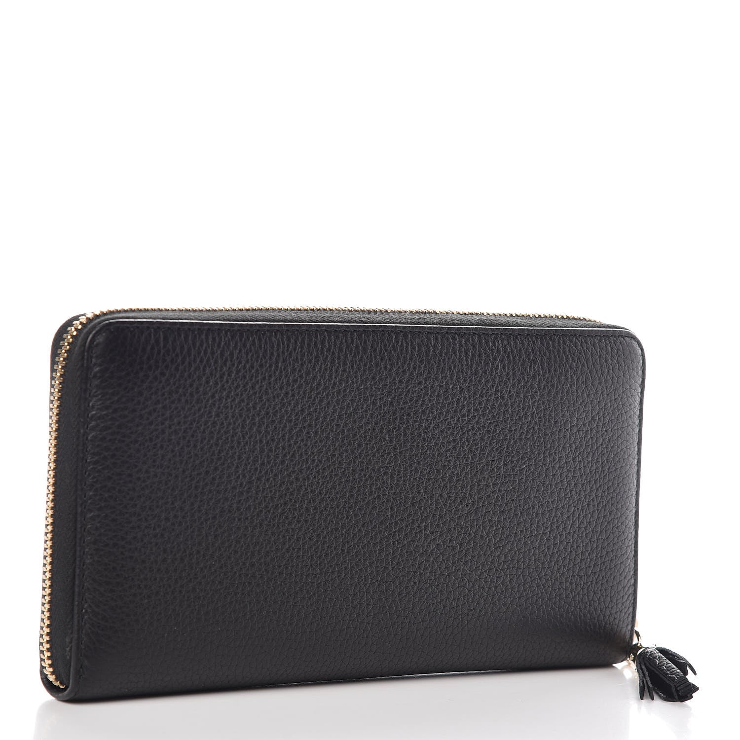 Gucci Calfskin Soho Zip Around Wallet Black 3 of 8
