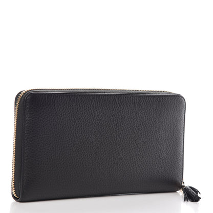 Gucci Calfskin Soho Zip Around Wallet Black 3 of 8