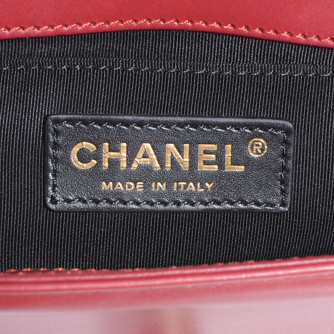 Chanel Glazed Calfskin Small Boy Flap Red 6 of 7