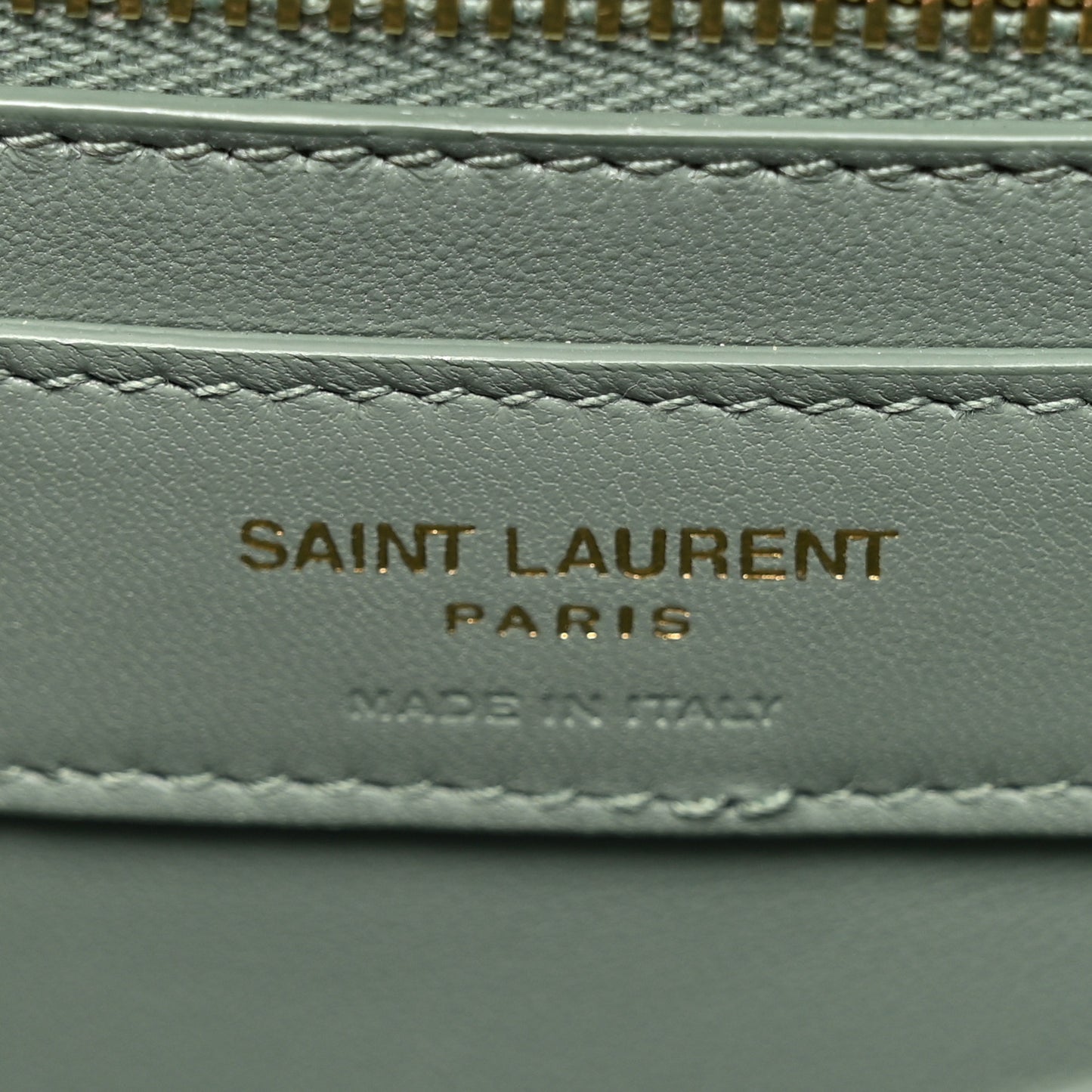 Smooth Calfskin Carre Satchel Vert Opaline