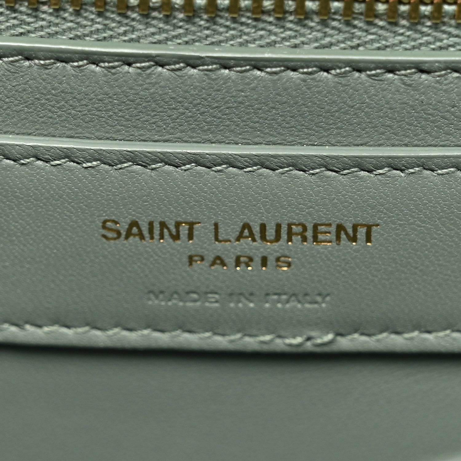 Saint Laurent Smooth Calfskin Carre Satchel Vert Opaline 6 of 18