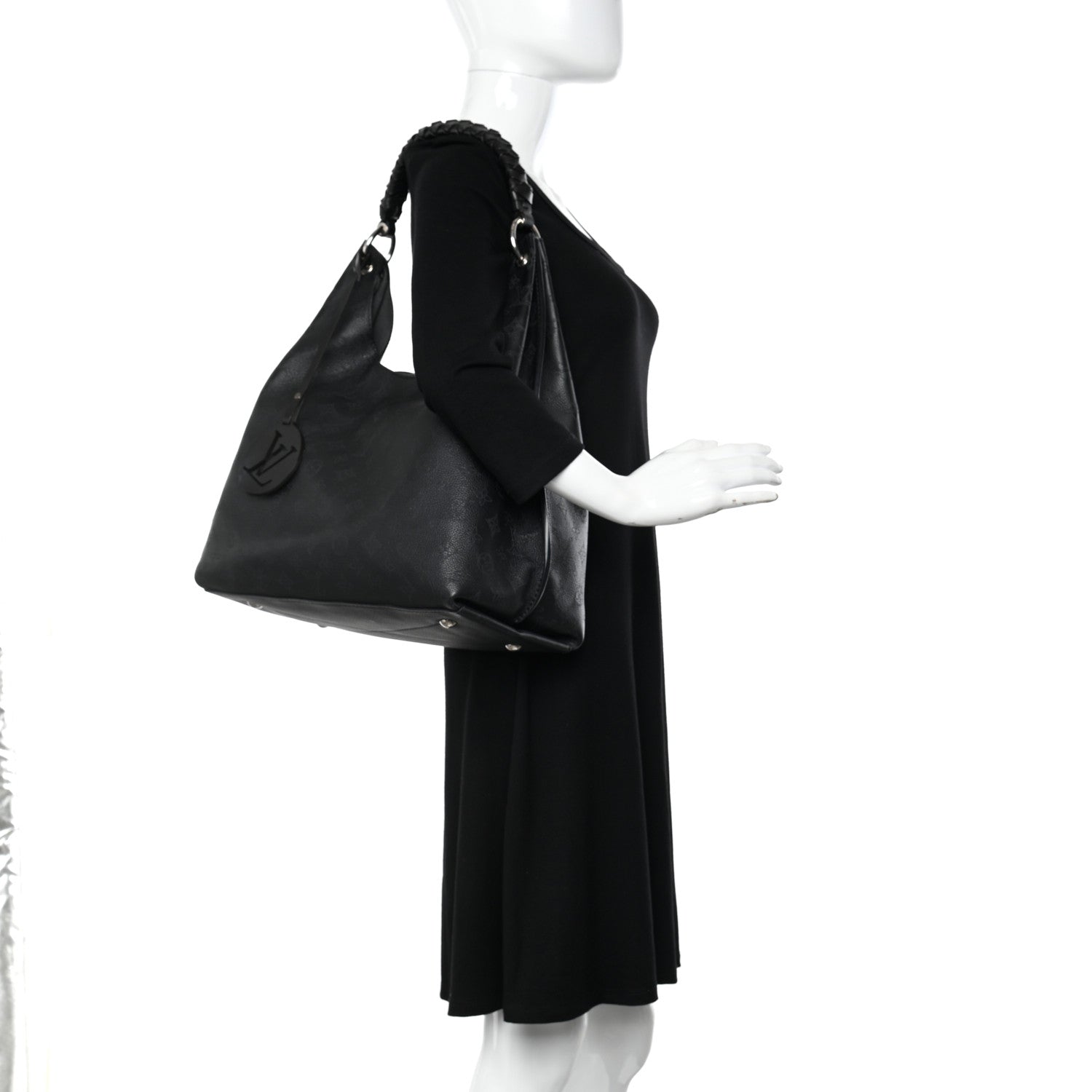 Louis Vuitton Mahina Carmel Hobo Black 2 of 9