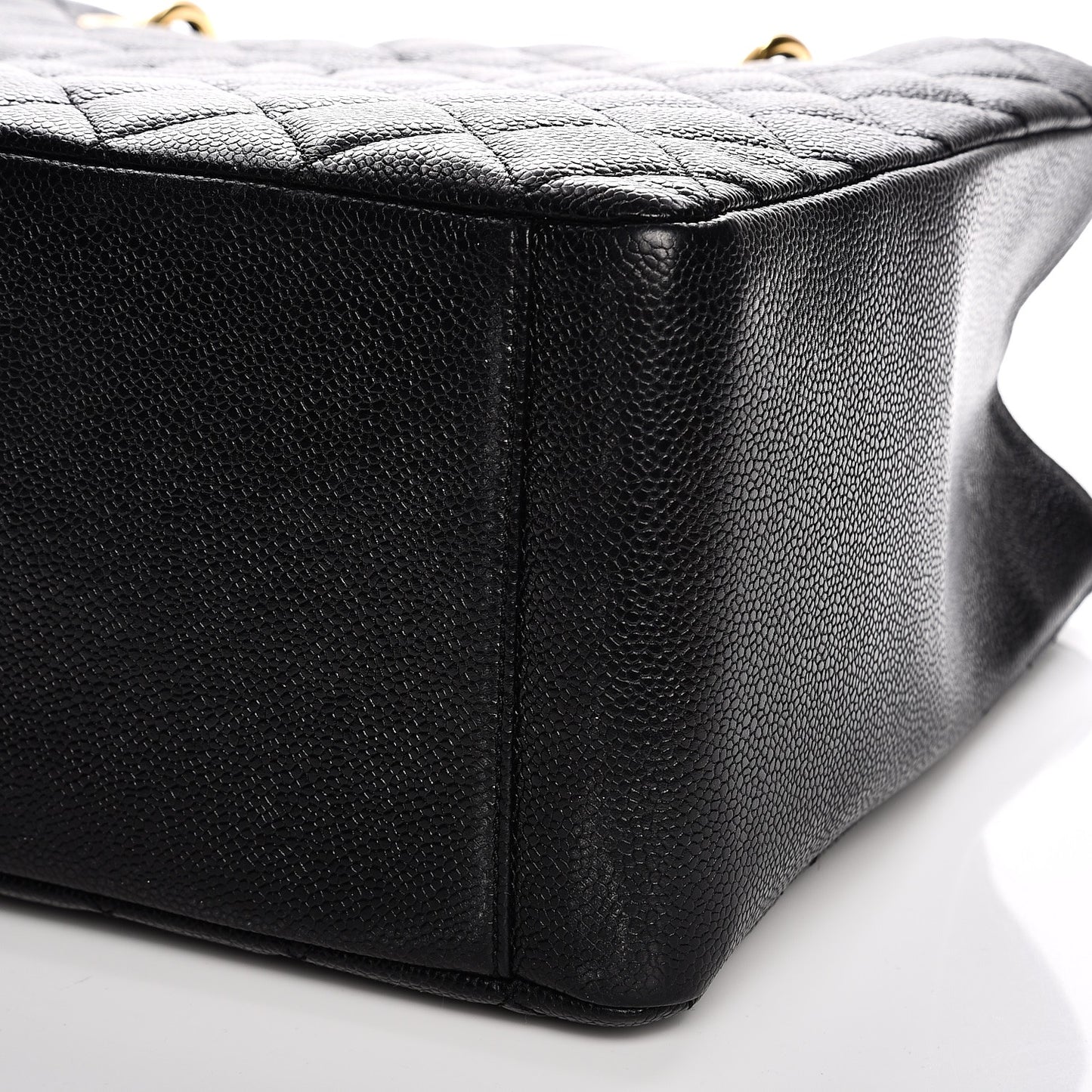 Caviar Quilted Grand Shopping Tote GST Black