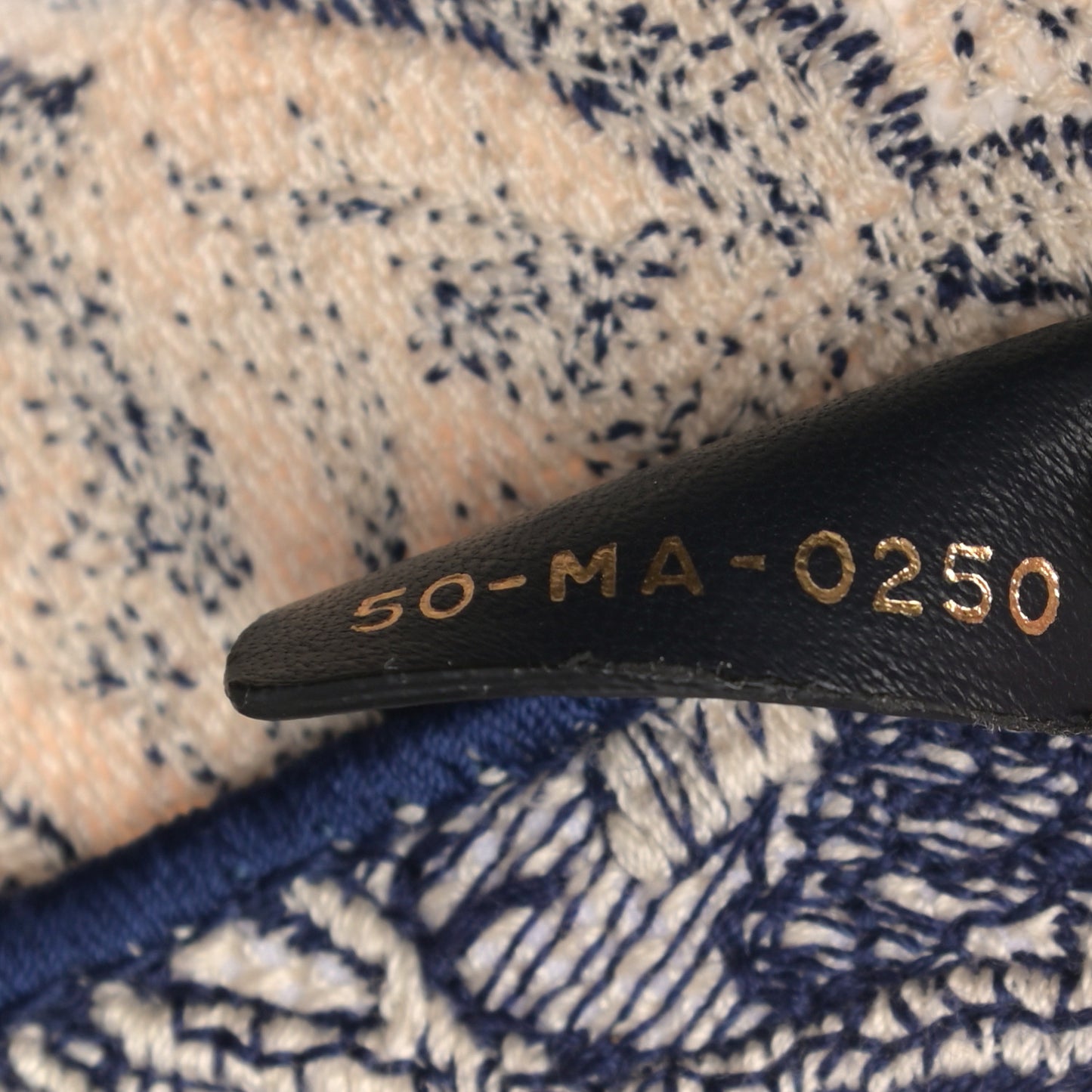 Canvas Embroidered Toile De Jouy Catherine Tote Blue