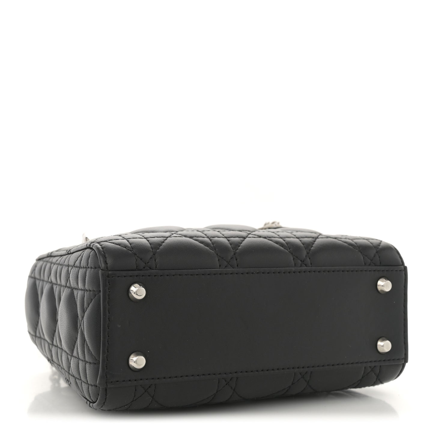 Lambskin Cannage Mini Lady Dior Black