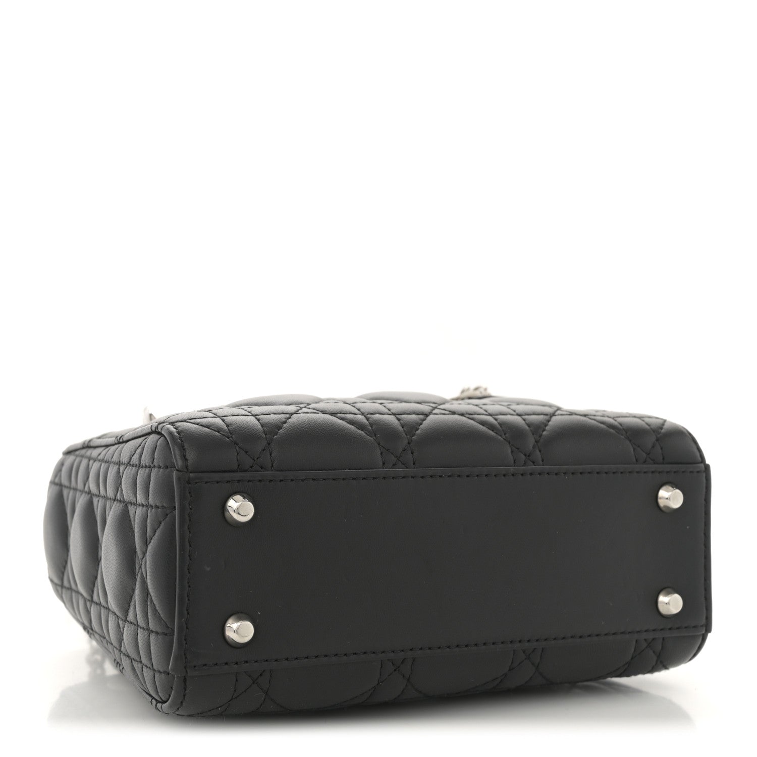 Christian Dior Lambskin Cannage Mini Lady Dior Black 4 of 10