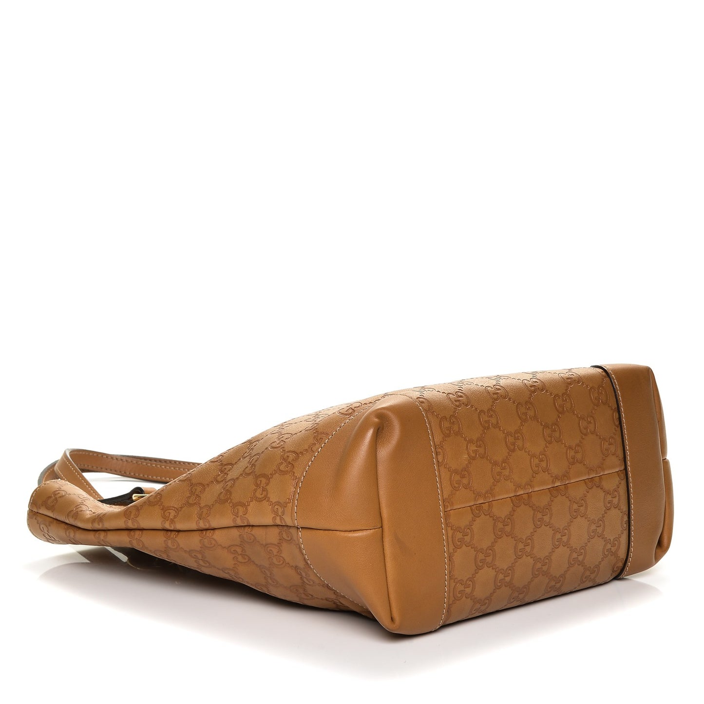 Guccissima Medium Charm Tote Light Brown