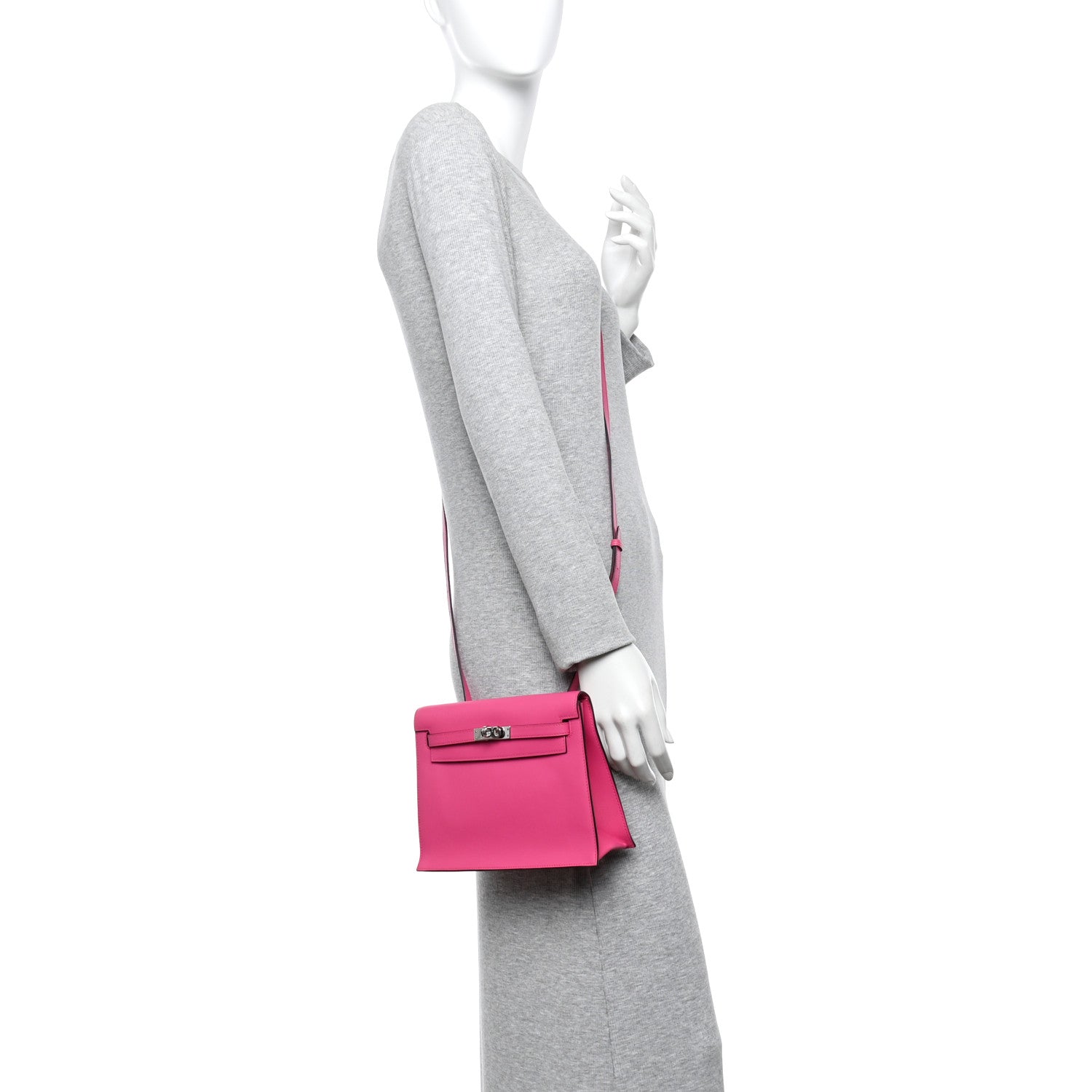Hermes Swift Kelly Danse Belt Bag Rose Mexico 2 of 10
