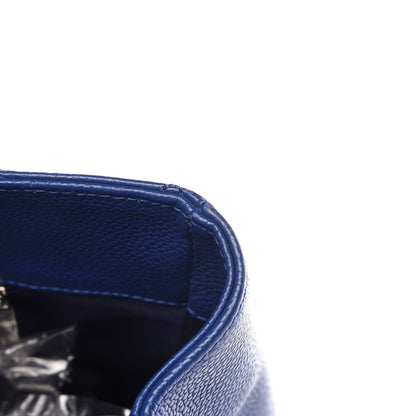 Chanel Caviar Quilted Grand Shopping Tote GST Blue 13 of 16