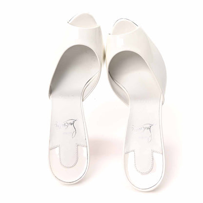 Christian Louboutin Patent Me Dolly 100 Sandals 39.5 White 2 of 8