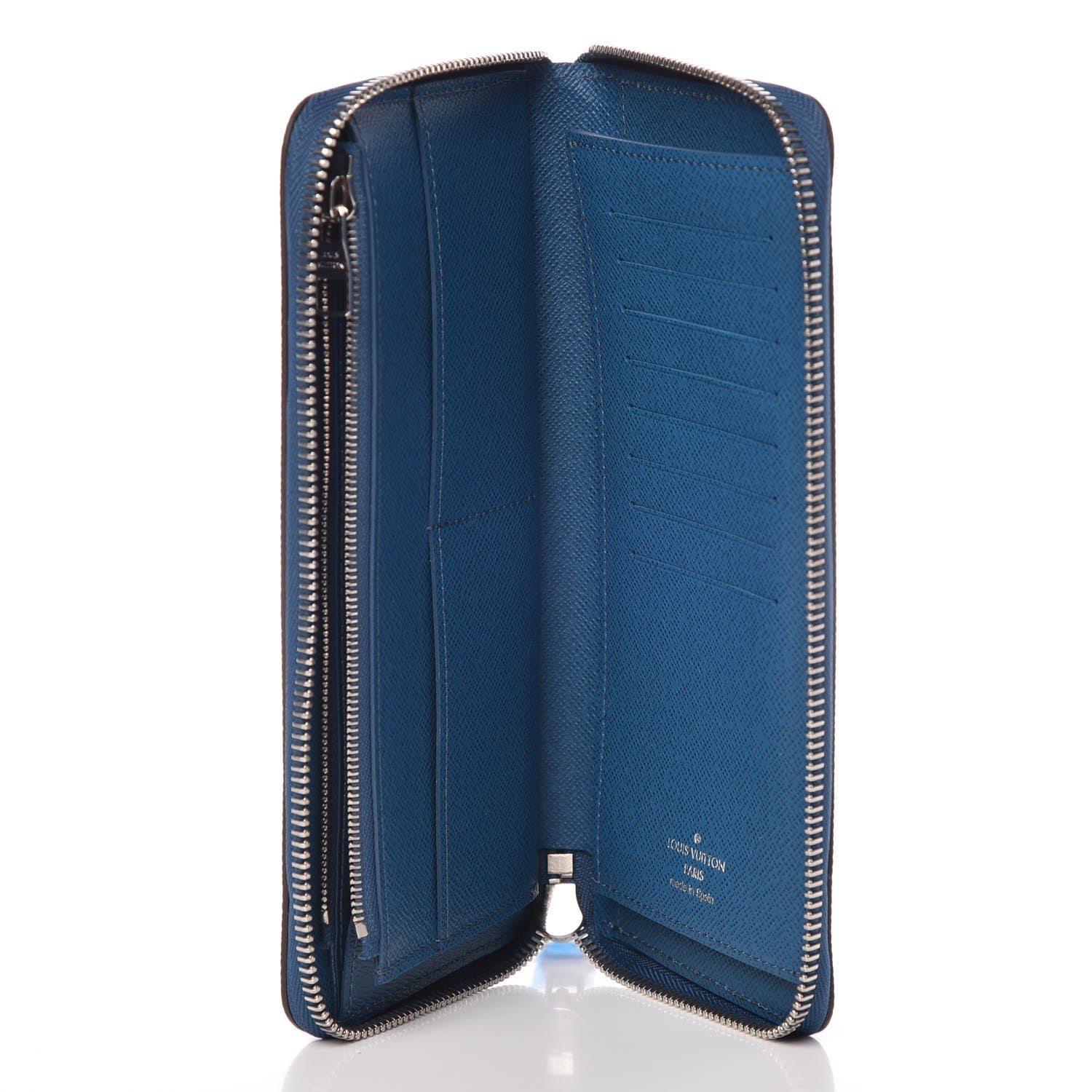 Louis Vuitton Epi Zippy Vertical Wallet Blue Celeste 5 of 6