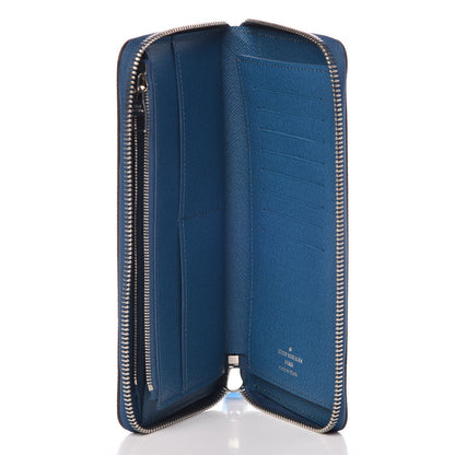 Louis Vuitton Epi Zippy Vertical Wallet Blue Celeste 5 of 6