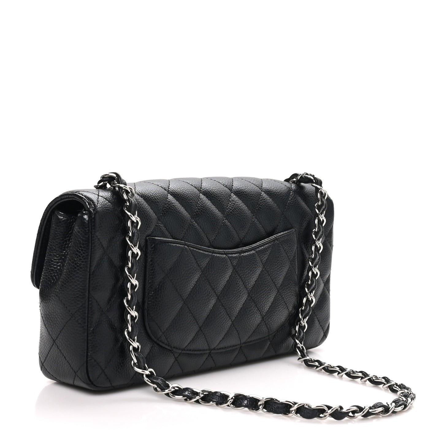 Caviar Quilted East West Flap Black