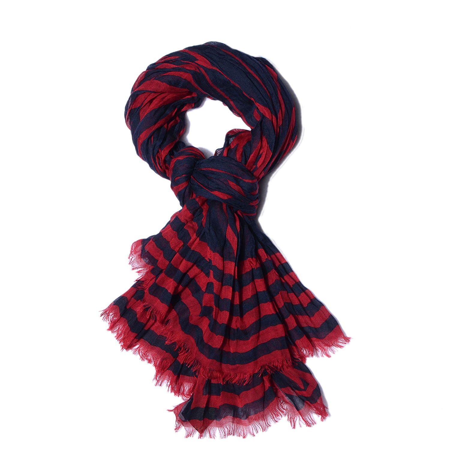 Louis Vuitton Cashmere Silk Karakoram Stole Marine Rouge 1 of 6