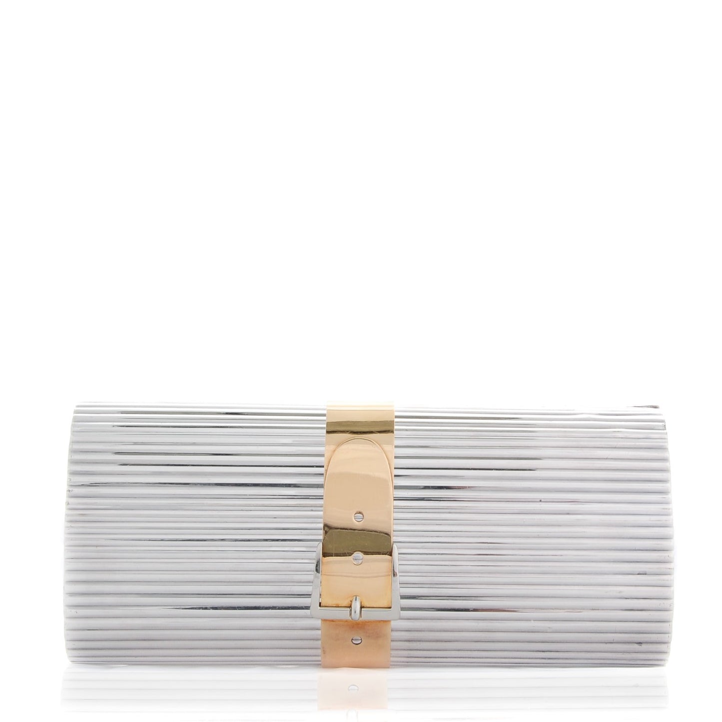 Sterling Silver 18K Rose Gold Plated Minaudière Clutch