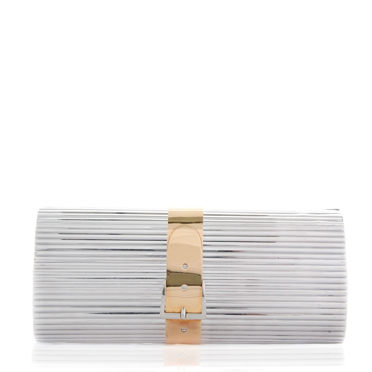 Gucci Sterling Silver 18K Rose Gold Plated Minaudière Clutch 1 of 7