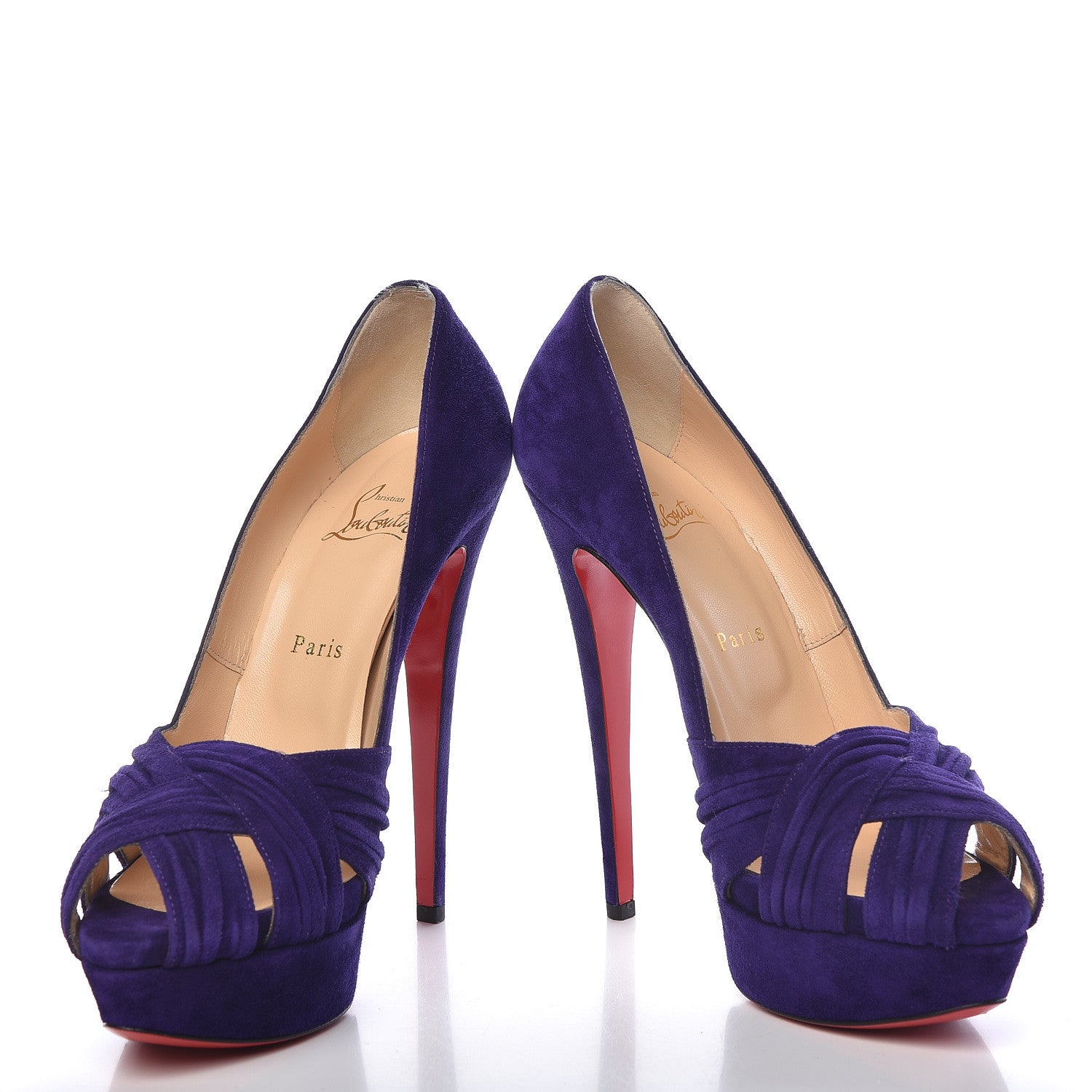Christian Louboutin Suede Aborina 150 Pumps 40 Violette 7 of 16