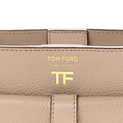 Tom Ford Grained Calfskin Rialto Crossbody Taupe 6 of 11