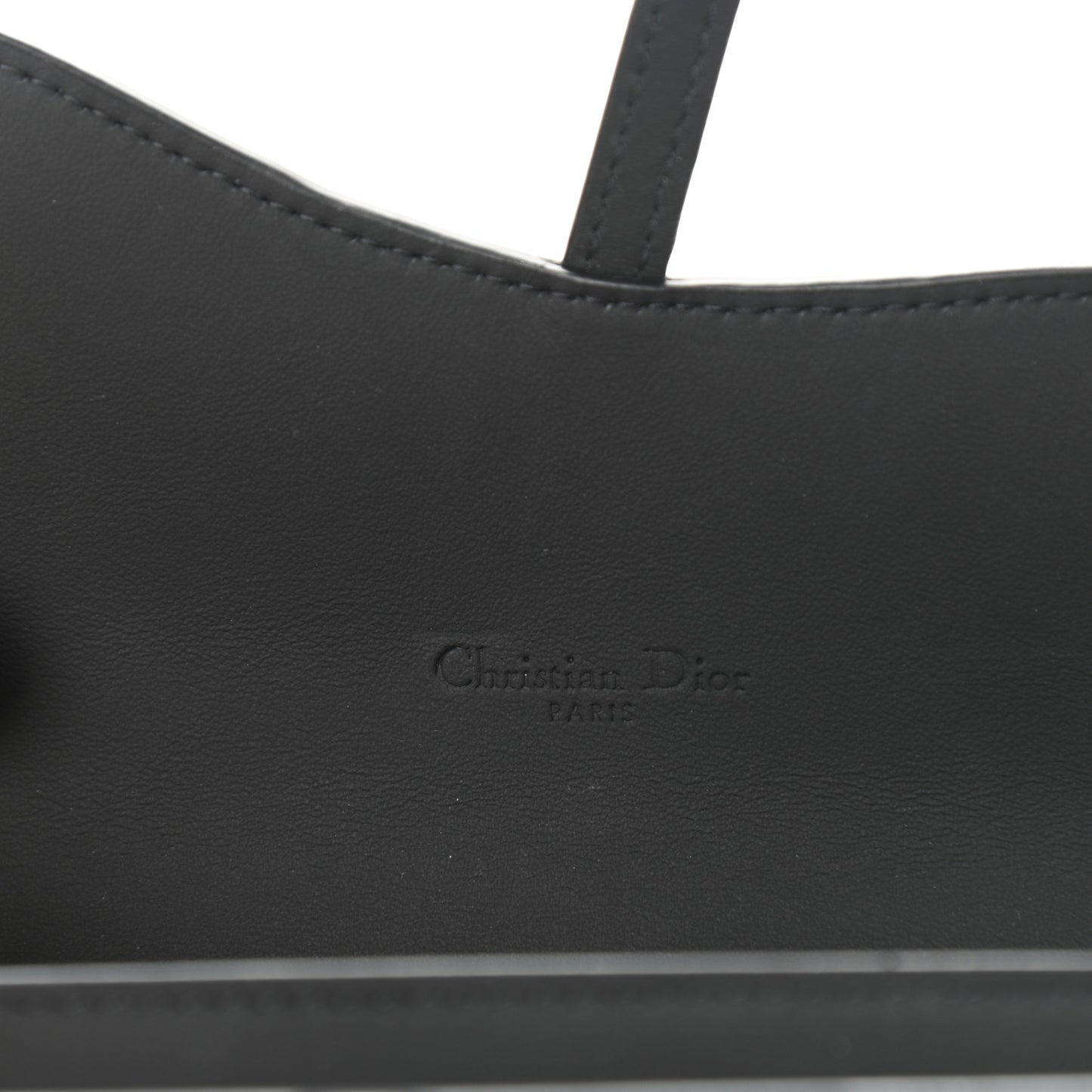 Ultra Matte Calfskin Saddle Chain Wallet Pouch Black