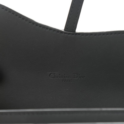 Christian Dior Ultra Matte Calfskin Saddle Chain Wallet Pouch Black 7 of 9