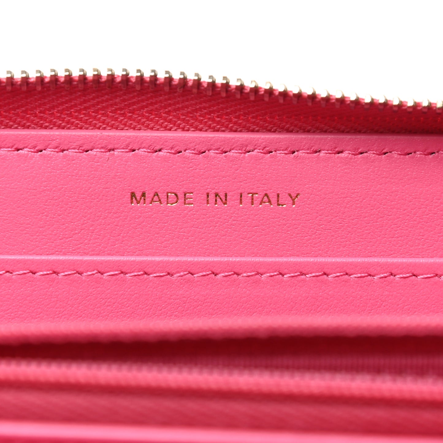 Caviar Quilted Large Gusset Zip Around Wallet Pink