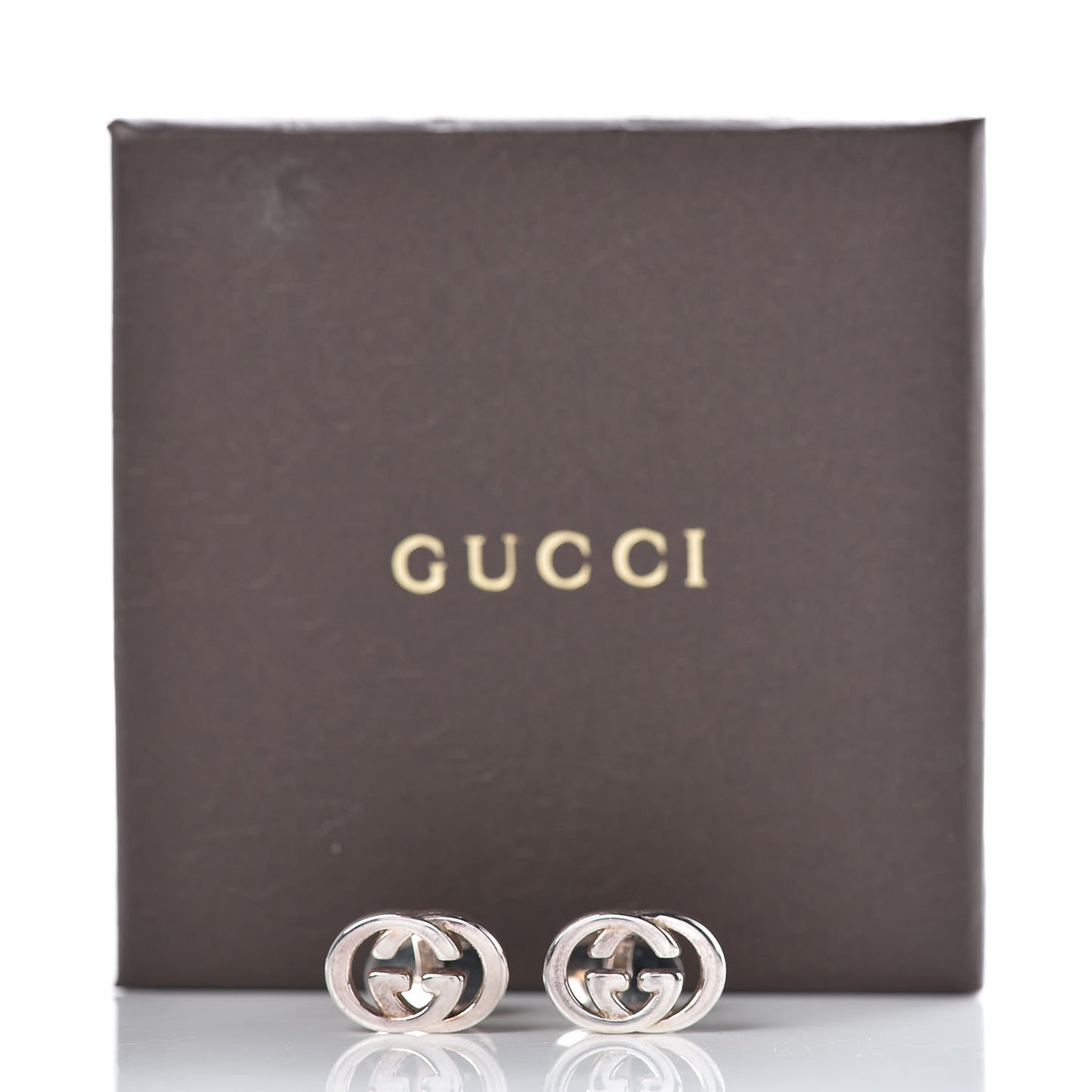 Sterling Silver Interlocking G Cufflinks