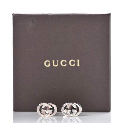 Gucci Sterling Silver Interlocking G Cufflinks 6 of 6