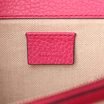 Gucci Pebbled Calfskin Embellished Guccify Small Dionysus Shoulder Bag Rosa 6 of 12