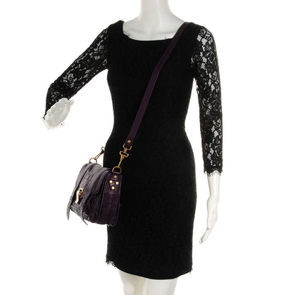 Proenza Schouler Lambskin PS1 Mini Pouch Messenger Bag Grape Jam 2 of 11
