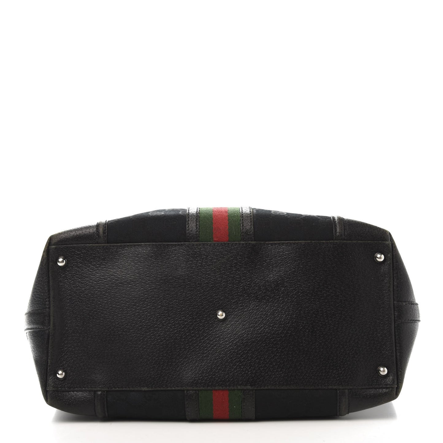 Monogram Web Large Treasure Boston Tote Black