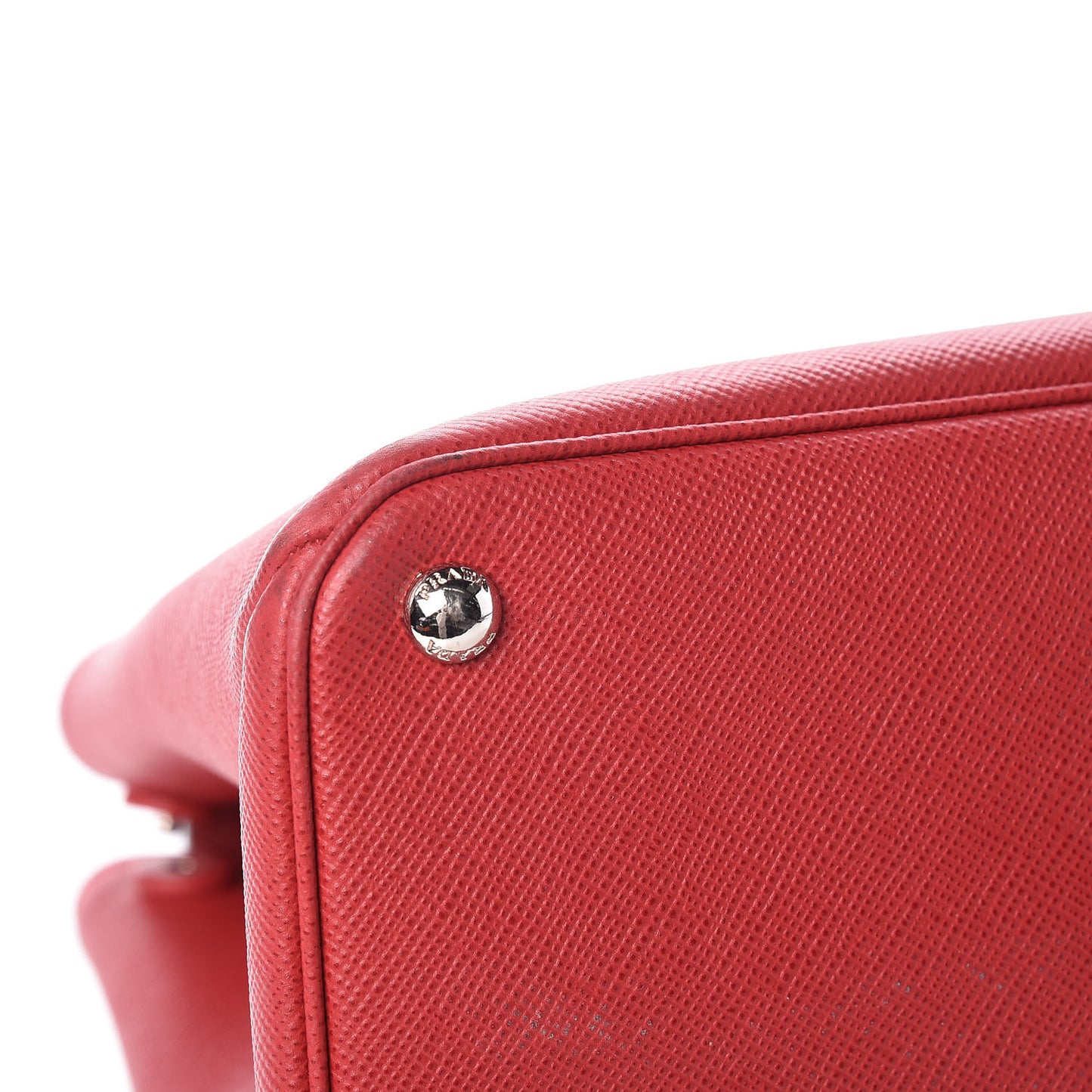 Saffiano Cuir Twin Tote Fuoco