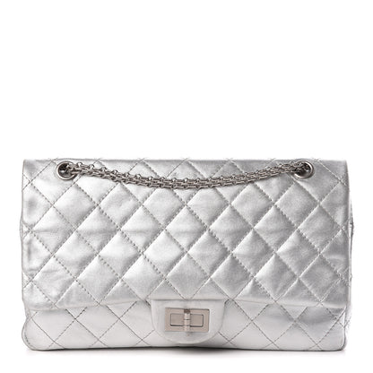 Chanel Metallic Lambskin Quilted 2.55 Reissue 227 Flap Silver 1 of 14
